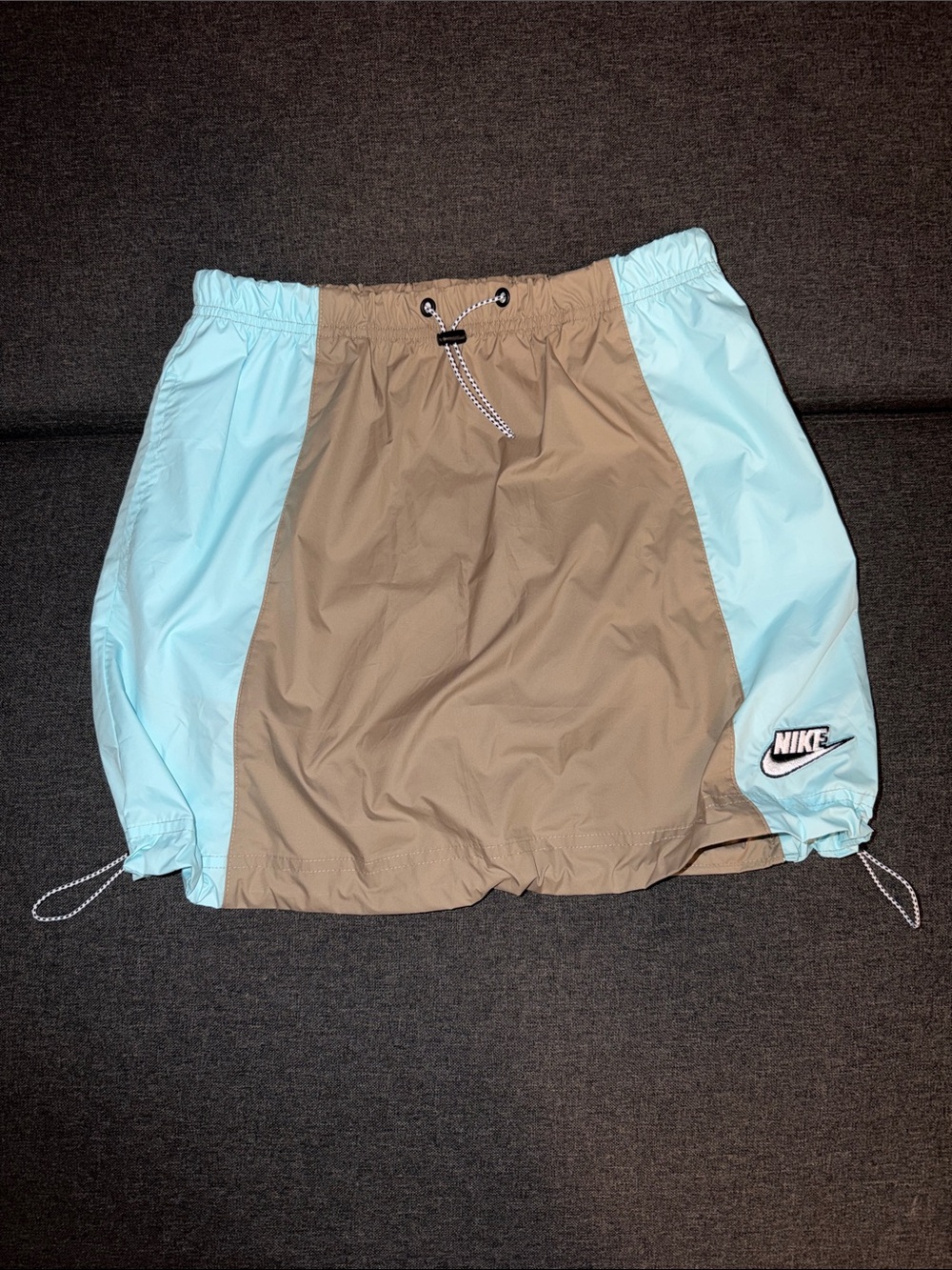 Nike Icon Clash Sportswear Woven Skirt Blue Brown Women’s Small DJ1078-391